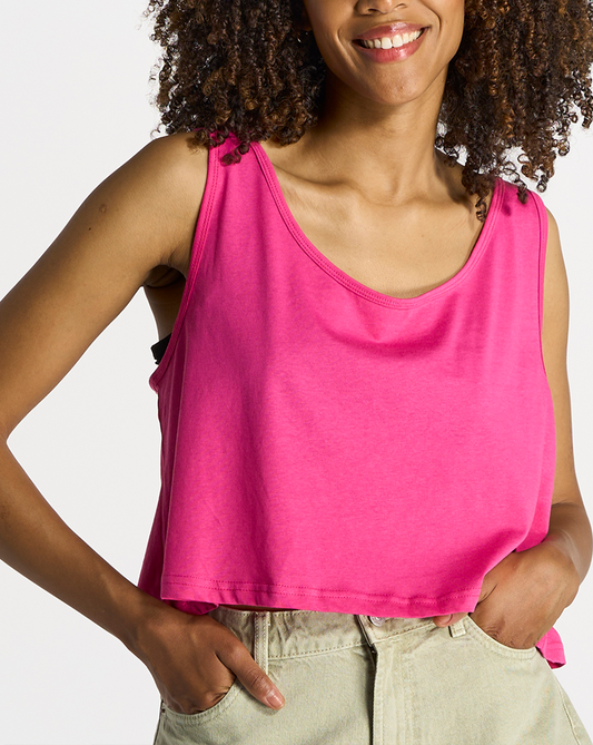Crop top liso básico